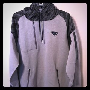 UA men’s fleece with hood. New England Patriots